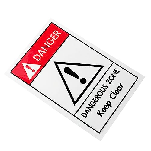 HEATSHAKING Warnschild Für Maschinen Hochwertiges Sicherheitszeichen Für Gefährliche Zonen Selbstklebend Zuverlässiger Hinweis Zur Gefahrenvermeidung