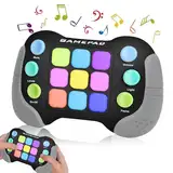 Funmo Handheld-Spielekonsole, Quick Push Spielzeug für Kinder Erwachsene, Fidget Spielzeug Controller, Pop Game It Elektronisches Spiel Antistress Spielzeug Geschenke für Kids (Grau)