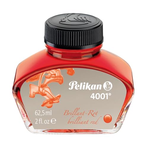 Pelikan Tintenglas Tinte 4001 Brilliant-Rot 62,5 ml , 1 Glas