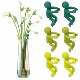 AYSYR 6 Stück Pflanzenstütze für Stecklinge Pflanzen Zubehör,Pflanzenstecklinge Halter Menschen Geschenke für Pflanzenliebhaber,Pflanze Unterstützung für Sprossen,Blumenhalter Wiederverwendbar