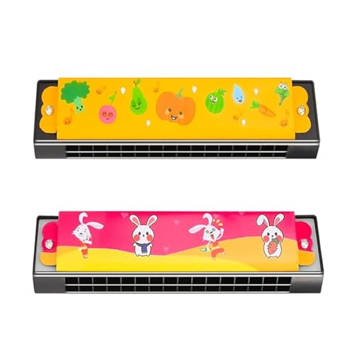 2 Pcs Mundharmonika Kinder Harmonica for Children Children's Harmonica Mundharmonika Kinder Harmonica Toy AnfäNger für Anfänger Profis Spielzeug Geschenke für Anfänger Festivals Geschenke
