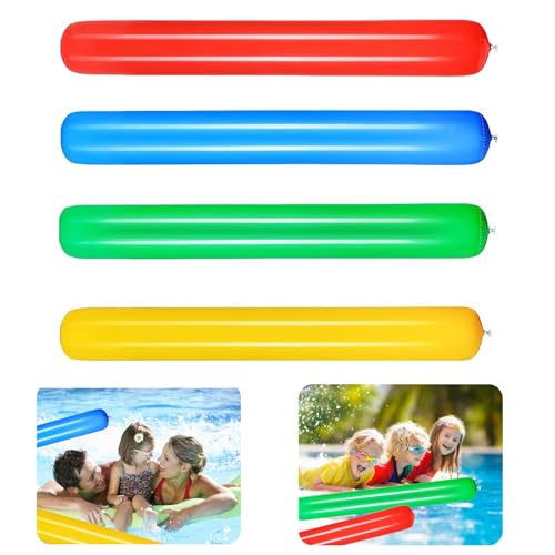 4 Stück Schwimmnudel, Bunte 105cm/ 35.43 in Schwimmhilfen für Poolnudel Schaumstoff Poolnudel für Wasseraktivitäten Schwimmausbildung und Badespaß im Schwimmbad Strand und bei Party