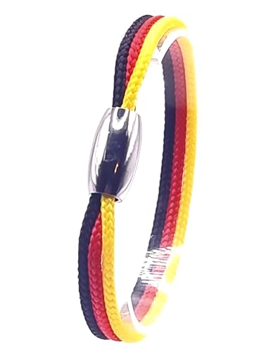 JoJewelry Damen Fan-Armband verschiedene Nationen mit Geschenkbox (Deutschland, 18.00)