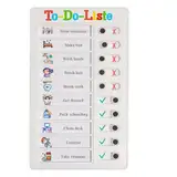 Wiederverwendbare Memotafel mit Stift DIY Checklisten-Tafel Aufgabenliste zum Aufkleben, wiederverwendbares Memoboard für Kinder,Aufgabenplaner Kinder, Aufgabenliste für Kinder (To-Do-Liste)