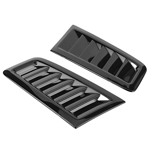 Motorhauben-Entlüftungsöffnungen für Focus RS MK2 Style, 2 Stück Universal-Motorhauben-Entlüftungsöffnungen Motorhaube Auto-Außenteile (Glänzend schwarz)