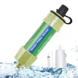 Lixada Wasserfilter, 5000L Mini Wasserfilter für Outdoor Camping, Stroh Trinkwasserfilter Wasser Filtrationssystem Wasserreiniger für Notfallvorsorge Camping Reise