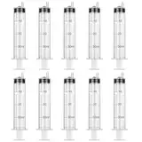 10 Stück 30ml Spritze, Steril Spritzen mit Deckel Kunststoff Spritze zum öl Bremsflüasigkeit, Wiederverwendbare Plastik Spritze zum Kleine Haustierfütterung Motoröl oder Bremsflüssigkeit