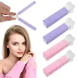 Giantree 4 Stück Volumen Clips Haare, Volumen Haar Lockenwickler, Volumizing Hair Root Clip Selbsthaftend Haftwickler Locken Set DIY Haarspange für Lange Mittelgroße Kurze Haare Damen Mädchen