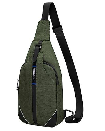 WATERFLY Anti-Diebstahl Sling Bag: Damen und Herren Brusttasche Hippie Crossbody Bag Multipurpose Daypack