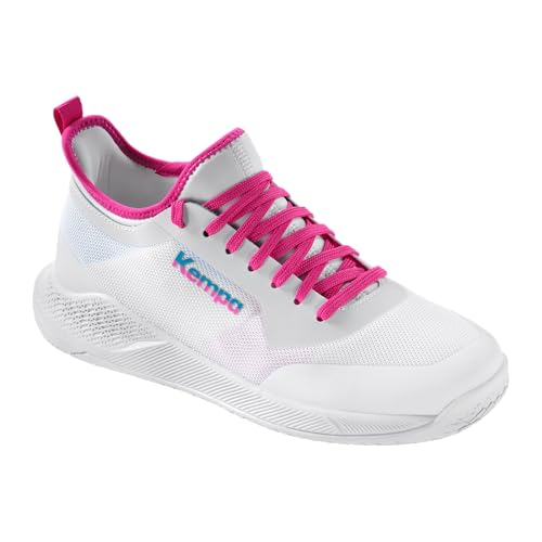 Kempa Kourtfly Jr Handball-Schuhe, weiß/Cyan/Purple, 35 EU