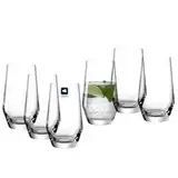 LEONARDO HOME Trinkgläser PUCCINI (6er Set) • Zeitlose Wassergläser (365 ml) • Spülmaschinenfest & Langlebig • Kratzfeste Gläser für Zuhause, Restaurants & Partys • Saft-Glas Puccini • 069558