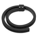 Akozon 92mm Gear Belt Gürtel Ring, Lens Follow Focus Ring Zoom Gear Ring Objektiv Zahnkranz Flexibler Zahnriemenring Einstellbarer Follow Focus Len Gear Ring Gürtel für DSLR Kamera Camcorder