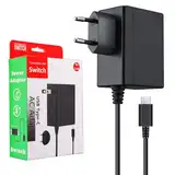 Netzteil für Switch/Switch OLED, PD Typ C Ladegerät unterstützt TV und Handheld Modus Reise Charger für Docking Station Andriod Handy und Andere USB C Geräte