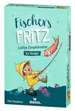 moses. 90387 Fischers Fritz, Zungenbrecher Kartenspiel zur Sprachförderung, Kinderspiel für Grundschüler, witziges Lernspiel ab 6 Jahren und für 2-6 Spieler, Mehrfarbig illustriert