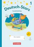 Deutsch-Stars - Lesetraining Ausgabe 2025 - 1. Schuljahr: Lesetraining - Übungsheft - Mit Lösungen und digitalen Medien