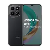 HONOR X6b 4G Smartphone 4GB 128GB, 6.56' 90Hz TFTLCD, 5200mAh Akku, 50MP Hauptkamera, Android 14, Dual SIM, NFC, Schwarz (Ohne Ladegerät)