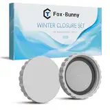 Fox·Bunny 2 Stück Winterverschluss Set Intex und Bestway Pools mit passenden Dichtungen, 100% frostsicher & dicht