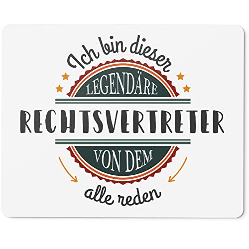 JUNIWORDS Mauspad Mousepad, Ich Bin Dieser legendäre Rechtsvertreter, von dem alle reden (5065030)