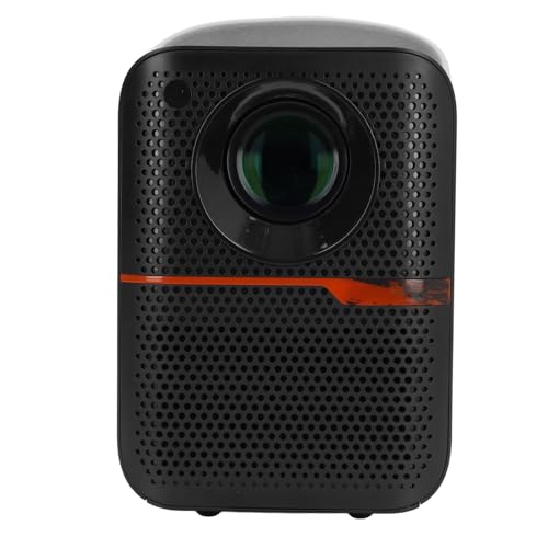 Tragbarer WiFi-Projektor ABS 200 Zoll Riesenbildschirm Dual 6W Stereolautsprecher Indoor 1080P Heimkino-Videoprojektor (EU-Stecker)