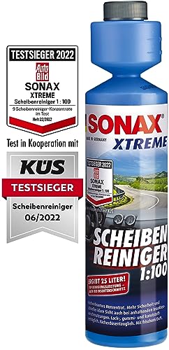 SONAX XTREME ScheibenReiniger 1:100 (250 ml) sorgt sekundenschnell für klare Sicht | Art-Nr. 02711410 , (1er Pack)