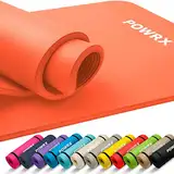 Gymnastikmatte (Orange, 190 x 80 x 1.5 cm) Premium inkl. Trageband + Tasche + Übungsposter GRATIS I Hautfreundliche Fitnessmatte Phthalatfrei