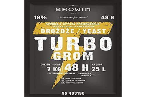 Browin 403190 Donner 48 h, 150 g, Brennhefe, Turbo, Hefe mit Nährsalz und Vitamin für die heimische Weinproduktion, Standard