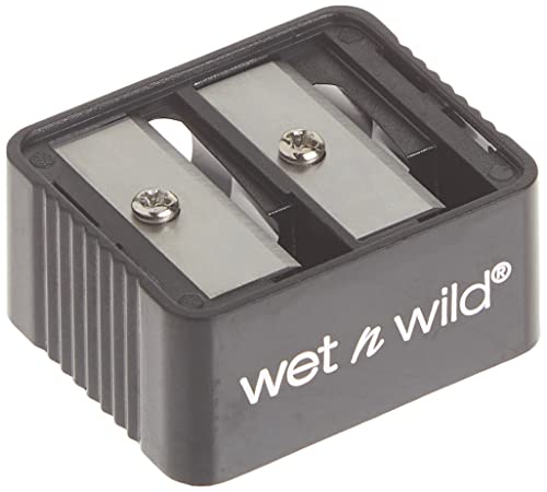 Wet n Wild Dual Makeup Sharpener, Doppelspitzer mit Rasiermesserscharfen Klingen zum Anspitzen von Eyelinern, Lippenstiften und Brauenstiften Verschiedener Größen, Leicht zu Reinigen und Reisetauglich