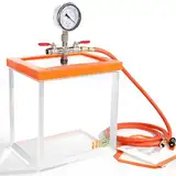 BACOENG 7,6L Vakuumkammer, Acryl Entgasungskammer Kit für Harz, Silikon und Epoxide