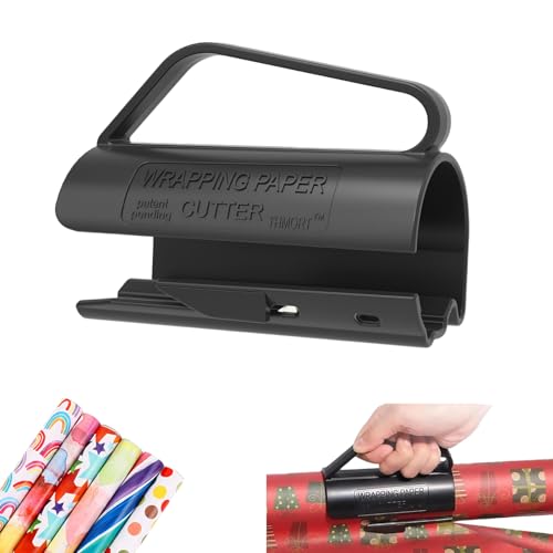 Geschenkpapier Schneider, Geschenkpapierschneider für Rollen, Tragbare Geschenkpapier Cutter, Roll Papier Schneidegerät, Papierrollenschneider für Geburtstage, Weihnachten und andere Feste