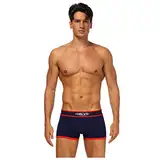 Herren Unterwäsche solide atmungsaktive Brief Kurze Auswölbung Unterhose Dessous Halloween (Blue, L)