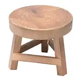 Holz Hocker, Stabil und Langlebig 15 cm Hoch Braun Dekorative Mini-Hocker für Kleine Schmuck und Pflanzen, Ideal für Küche, Bad, Schlafzimmer (6.7 * 5.9in)