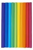 Krepppapier 50x200cm Mix Regenbogenfarben 10er Pack, Regenbogenmix