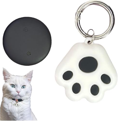 Smart Tracker Halsbänder, Tragbarer Haustier Locator, Tragbarer Echtzeit Locator für Katzen, Hunde, Kinder, Senioren & Gepäck, Kompatibel mit iOS & Android Mini Tracker