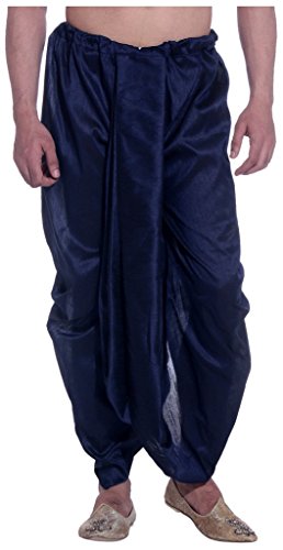 Larwa Herren Hochzeitskleidung Dhoti, Marineblau, Einheitsgröße