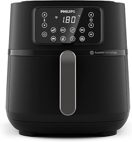 Philips Airfryer 5000 Serie XXL, 7,2L (1,4Kg), 16-in-1 Airfryer, Wifi Verbunden, 90% Weniger Fett Mit Rapid Air Technologie, Rezepte-App (HD9285/90)