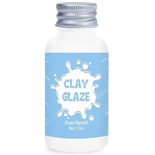 50ml Air Dry Clay Glaze,Air Dry Clay Varnish for Airdry Clay,Clay Varnish for Air Drying Clay Can Used to Prevent Clay Cracking, Scratches, and Wear,It Can Also Having a Glossy Glaze Effect (gloss)