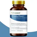 Vitalplant® Prosta Plant Kapseln im Braunglas | einzigartige Zusammensetzung aus Kürbiskernextrakt, Sägepalmenextrakt, Brennnesselwurzel