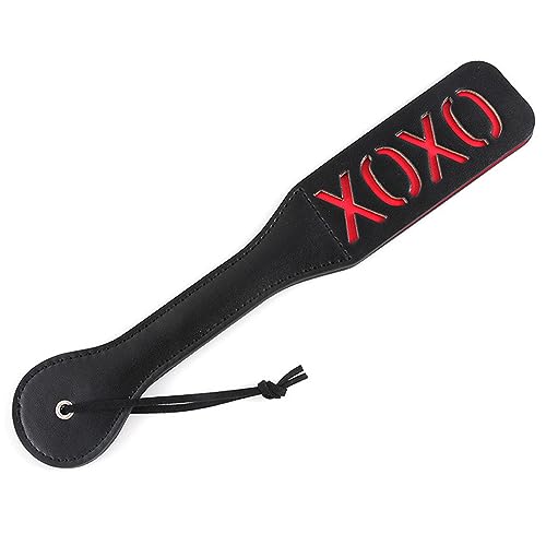 SM Paddel aus Leder,Bondage & SM Leder，SM Paddel Spanking，Leder peitsche， Paddel Flogger Cosplay Sexspielzeug，für Paare Pärchen Fetisch Cosplay（XOXO）