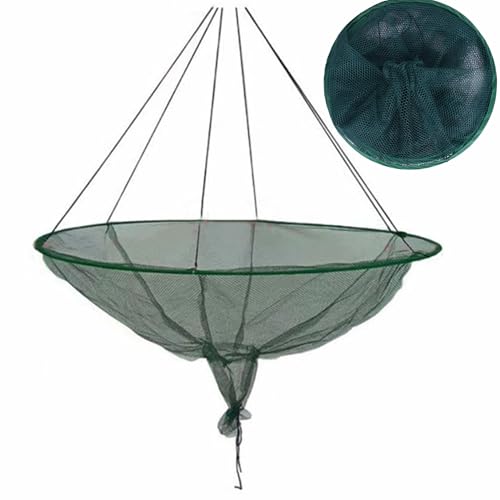Dock-Fischernetz – Angelkorb Aus Weichem Stahl, Große, Faltbare Wurfnetze Mit Runder Brücke, Tragbares Wassernetz, Unterwasserausrüstung Für Outdoor-Angler