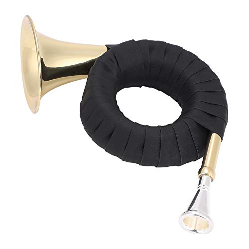 Rockyin Jagdhorn, Mini Messing Bb Jagdhorn Micro Französisch Horn Blechblasinstrument Set