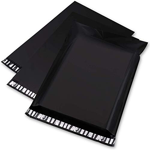 Switory Poly-Versandtaschen, Versandtaschen für Versandverpackungen, 30,5 x 39,5 cm, 100 Stück, Schwarz