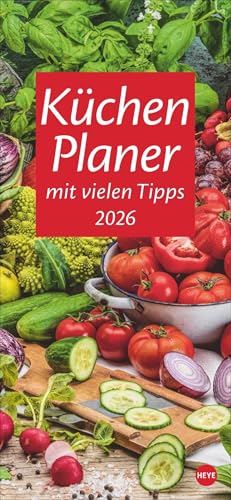 Küchenplaner 2026: Toller Blickfang für die Küche: Ein Kalender mit vielen Tipps rund ums Kochen, appetitanregenden Fotos und genug Platz für alle Termine. Langplaner