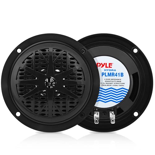 Pyle Outdoor Lautsprecher Boxen– Outdoor Box Wasserdicht 100W, geeignet als Pool Lautsprecher, Sauna Lautsprecher oder Boot Lautsprecher, 2 Wege Lautsprecher einfache Installation, Lautsprecher Passiv