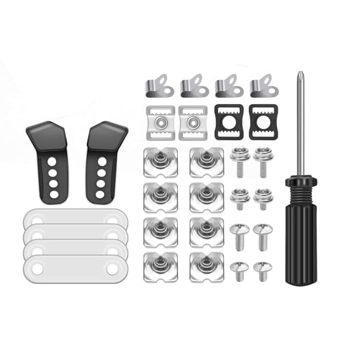 anwhriet 31-teiliges Hockeyhelm-Reparatur-Set mit Schrauben, Muttern, Dichtungen, Clips, Schraubendreher-Set, Ersatzteile für Jugendhockey, Baseball, Sport