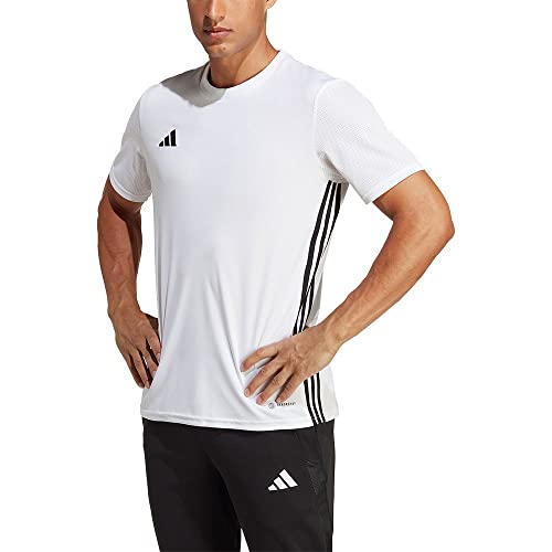 adidas Men's TABELA 23 JSY T-Shirt, White/Black, L
