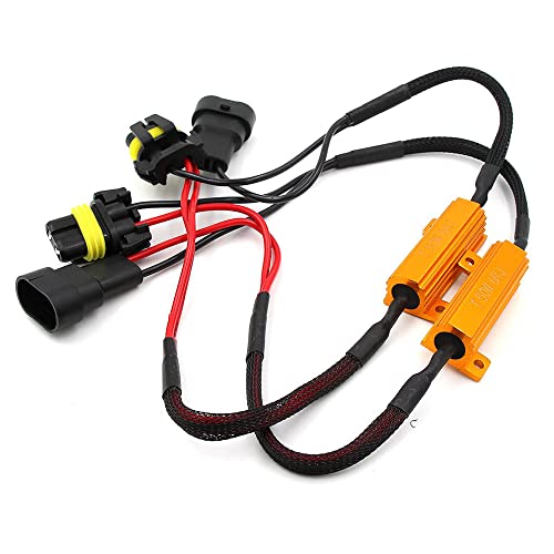 ShuoHui 2pcs H8 H11 50W 6 Ohm LED Lastwiderstand Widerstand Canbus Nebelscheinwerfer H8 H9 H11 Stecker