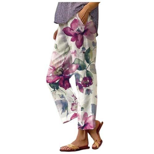 Stretch-Arbeitshose für Damen, Strand, lockere Baumwolle, Jeans, Jogger, Fußball, schmale Passform, Body-Shorts, Jogger, Skinny Basketball, violett, XXL