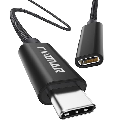 Belker USB C Verlängerung (1.8m) USB3.2 (5Gbit/s) Typ C Stecker-Buchse Verlängerung 5A Laden und Synchronisieren für PSVR2 M2 MacBook Pro 2022 M1Max Galaxy S23/S22/S21/Note 20 Pixel 7 XPS Schwarz