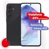 Samsung Galaxy A55 5G mit Vodafone Vertrag | Aktion: 25% Basispreis-Rabatt | 24 Mon. Laufzeit | in Awesome Navy | mit 256 GB Speicher