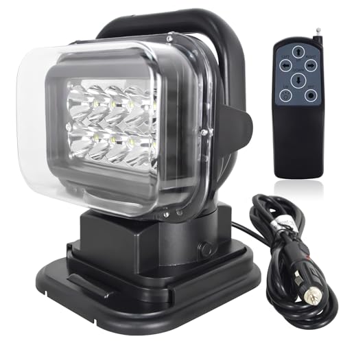 Willpower 50W Led strahler außen mit magnetfuß, Led arbeitsscheinwerfer mit Fernbedienung, LED Suchscheinwerfer für Geländewagen ATV Trucks Boote und mehr